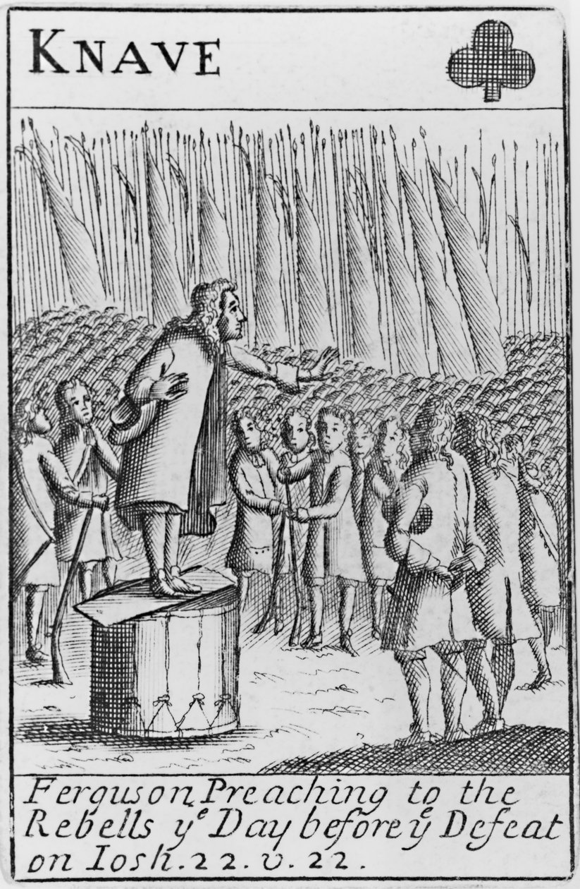 Ferguson Preaching to the Rebels the Day Before the Defeat of the Monmouth Rebellion by English School
