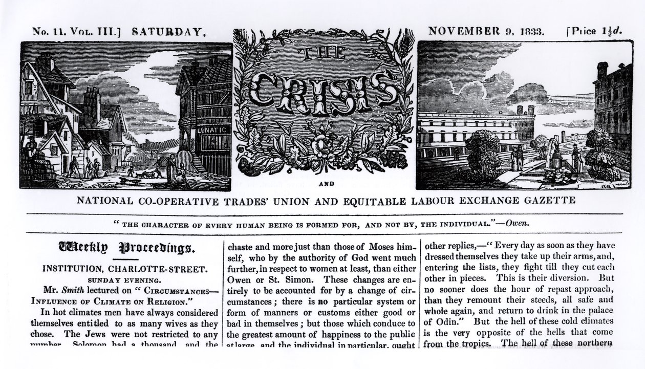 Front page of the 