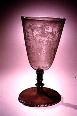 Goblet Engraved by Anthony de Lisle, Attributed to Giacomo Verzelini by English School