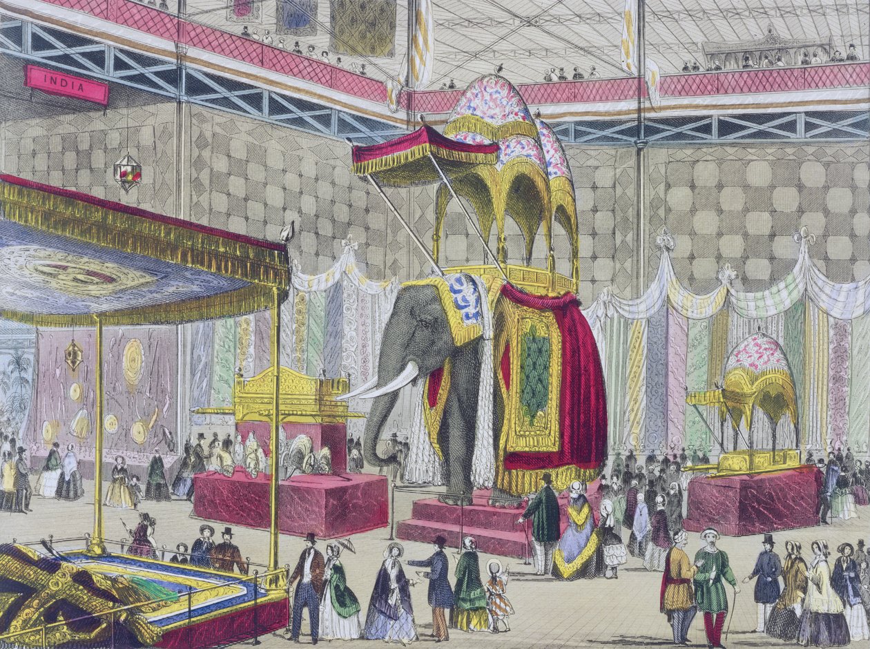 Great Exhibition, 1851: Indian Department from Interior of the Great Exhibition by English School