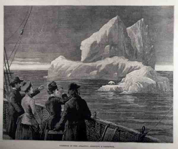 Icebergs in the Atlantic: Sighting a Castaway by English School
