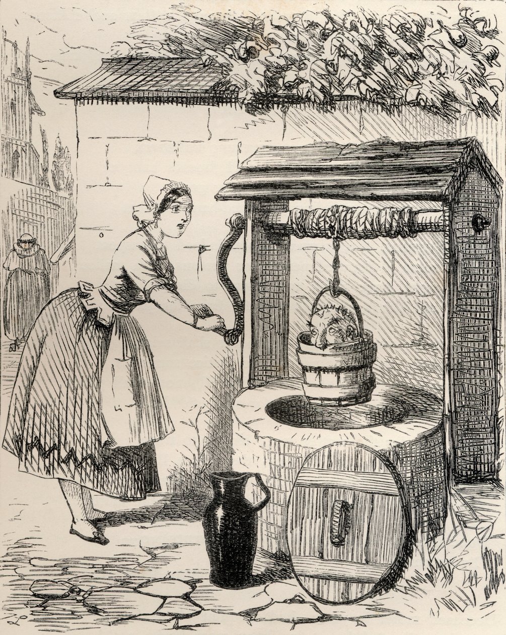 Illustration after J. Leech for the poem 