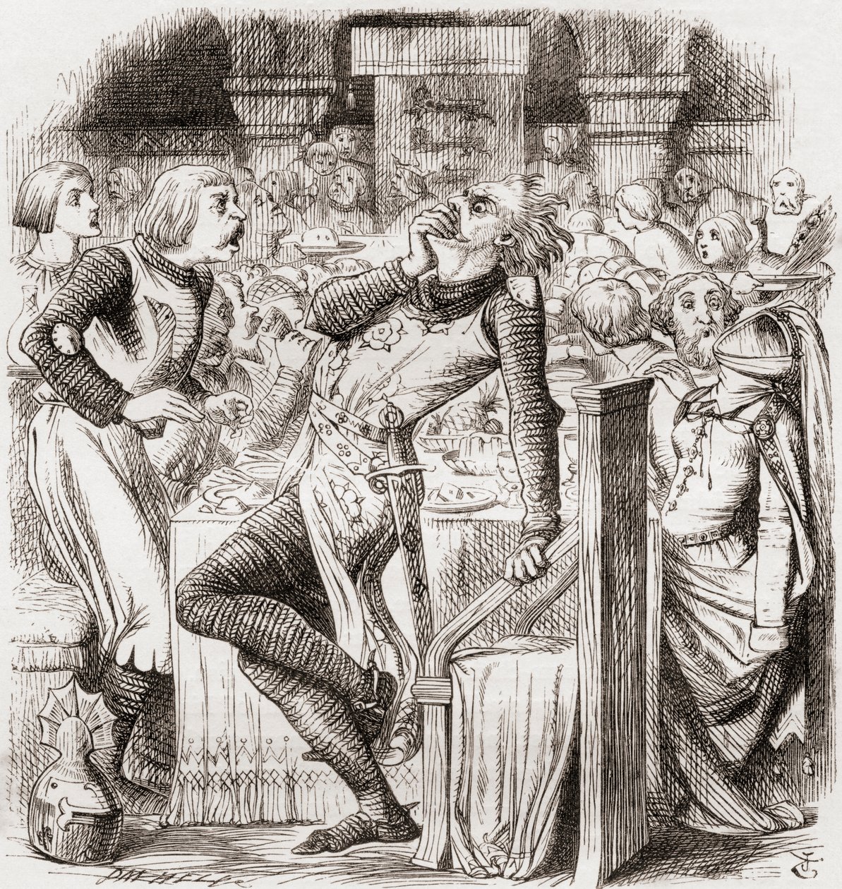 Illustration after J. Tenniel for the poem 