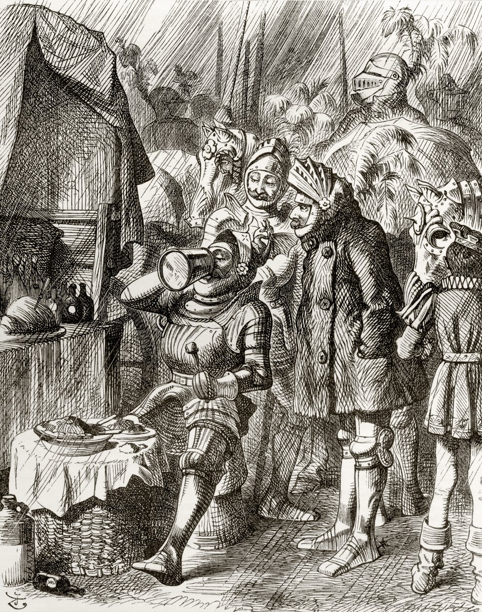 Illustration after J. Tenniel for the Poem 