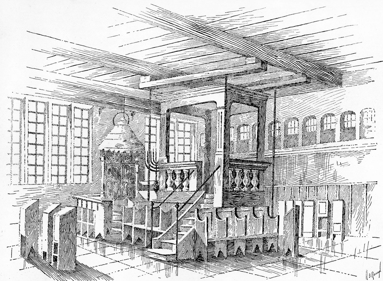 Interior of an old Synagogue at Metz, Germany by English School