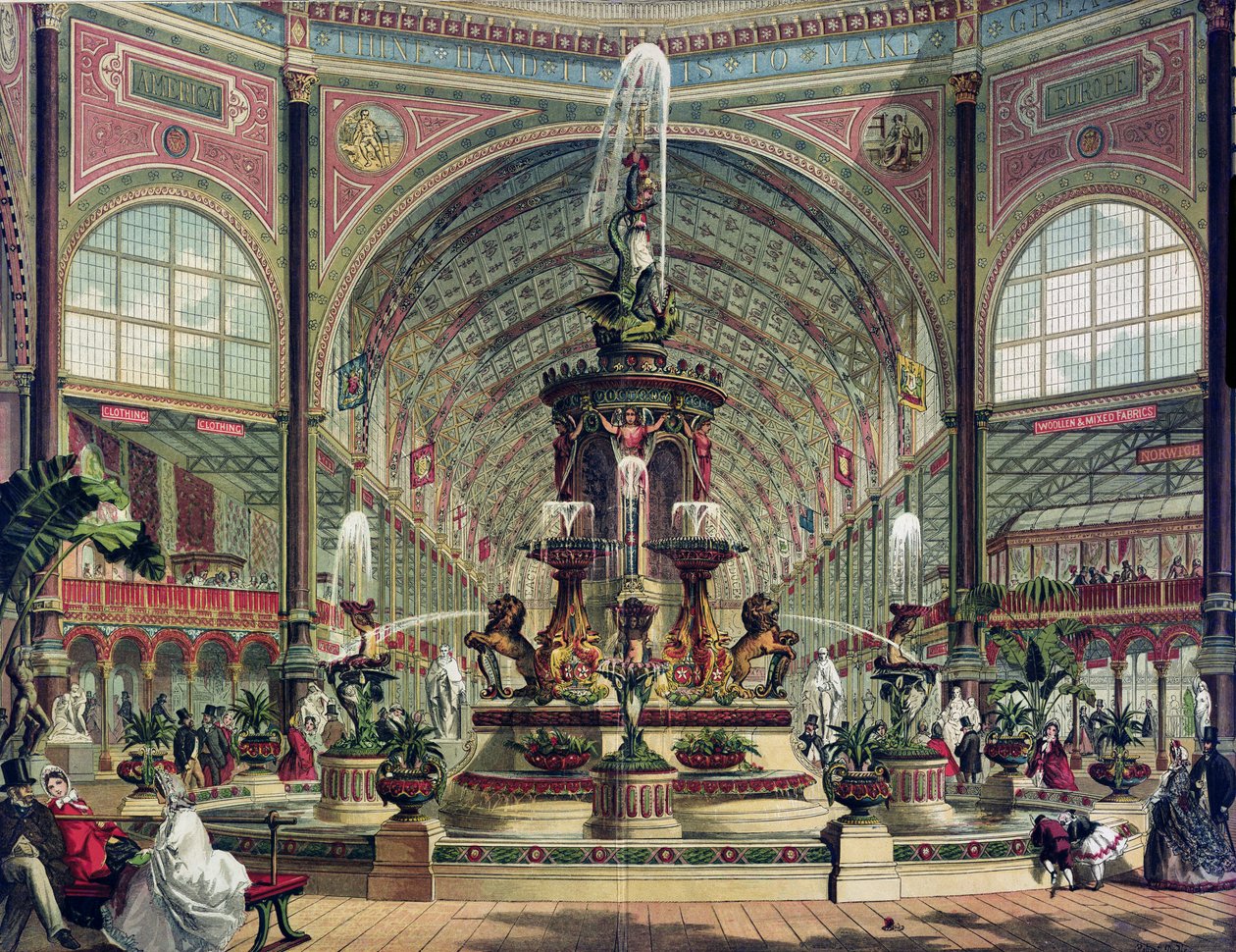 Interior of the Crystal Palace by English School