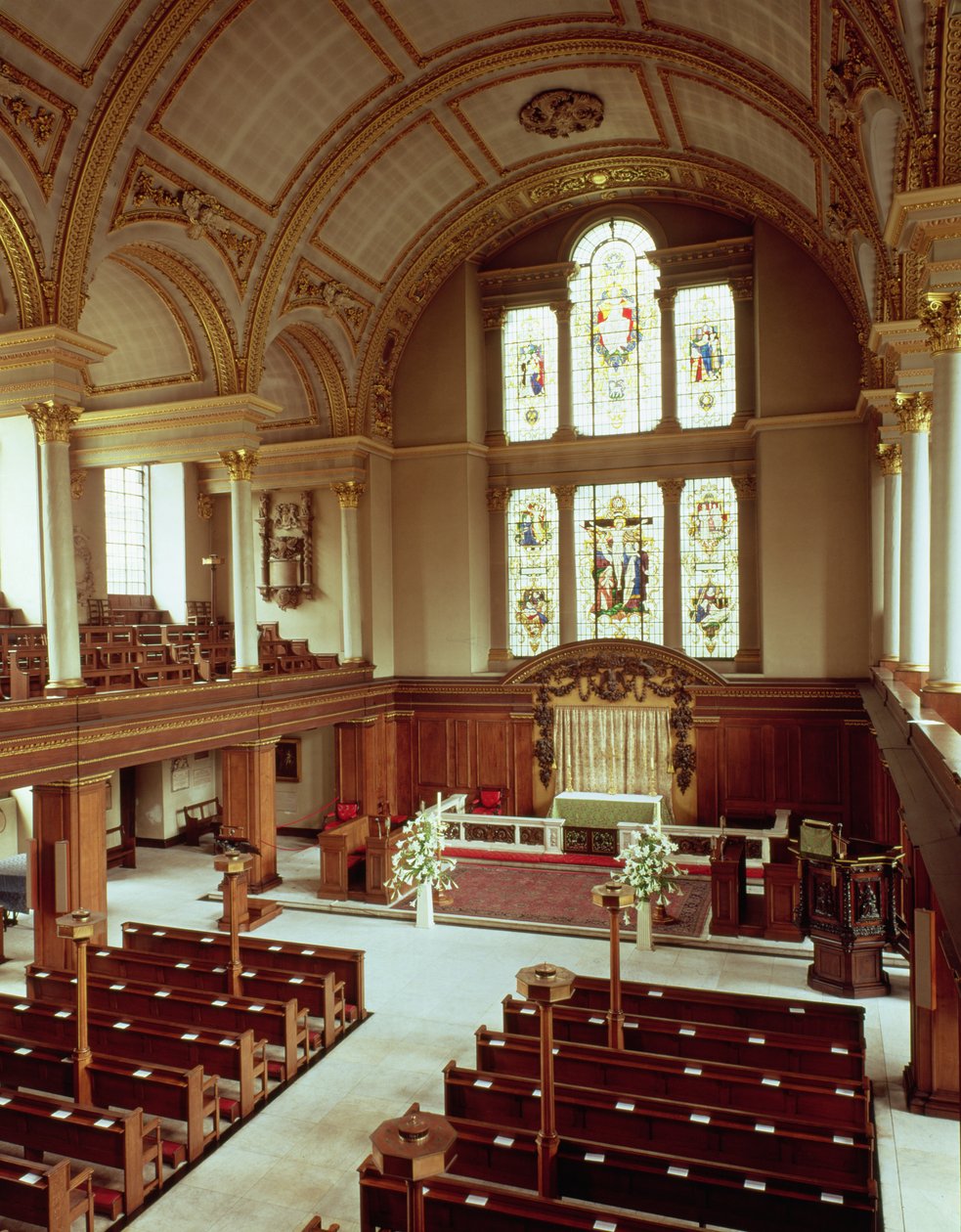 Interior view by English School