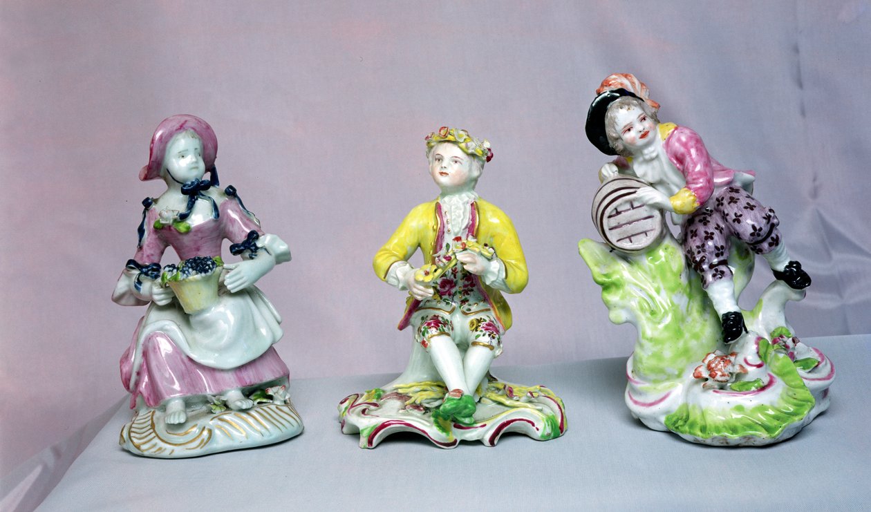 Longton Hall figures by English School