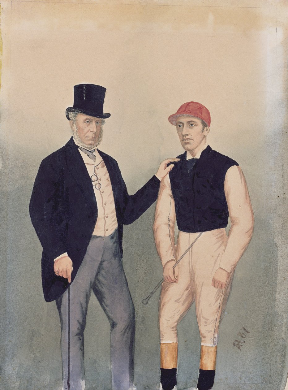 Lord Falmouth and Fred Archer by English School