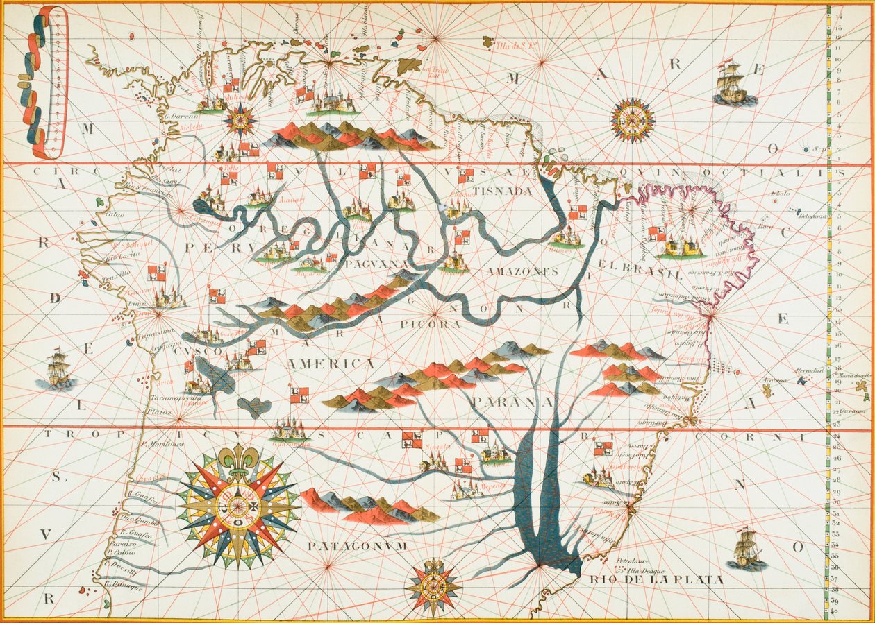 Map of America, 1878 by English School