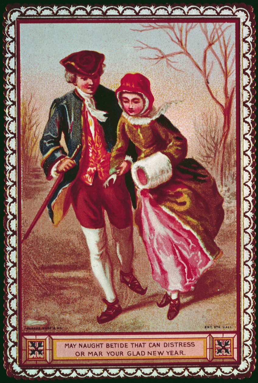 May Naught Betide that can Distress or Mar your Glad New Year by English School