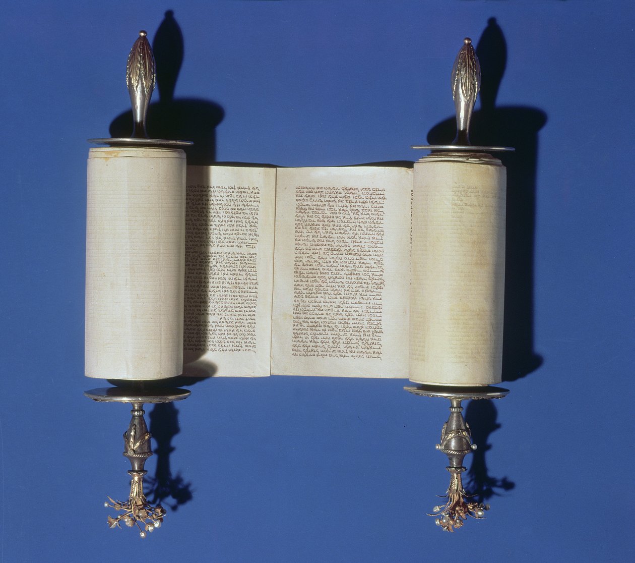 Miniature Torah Scroll by English School