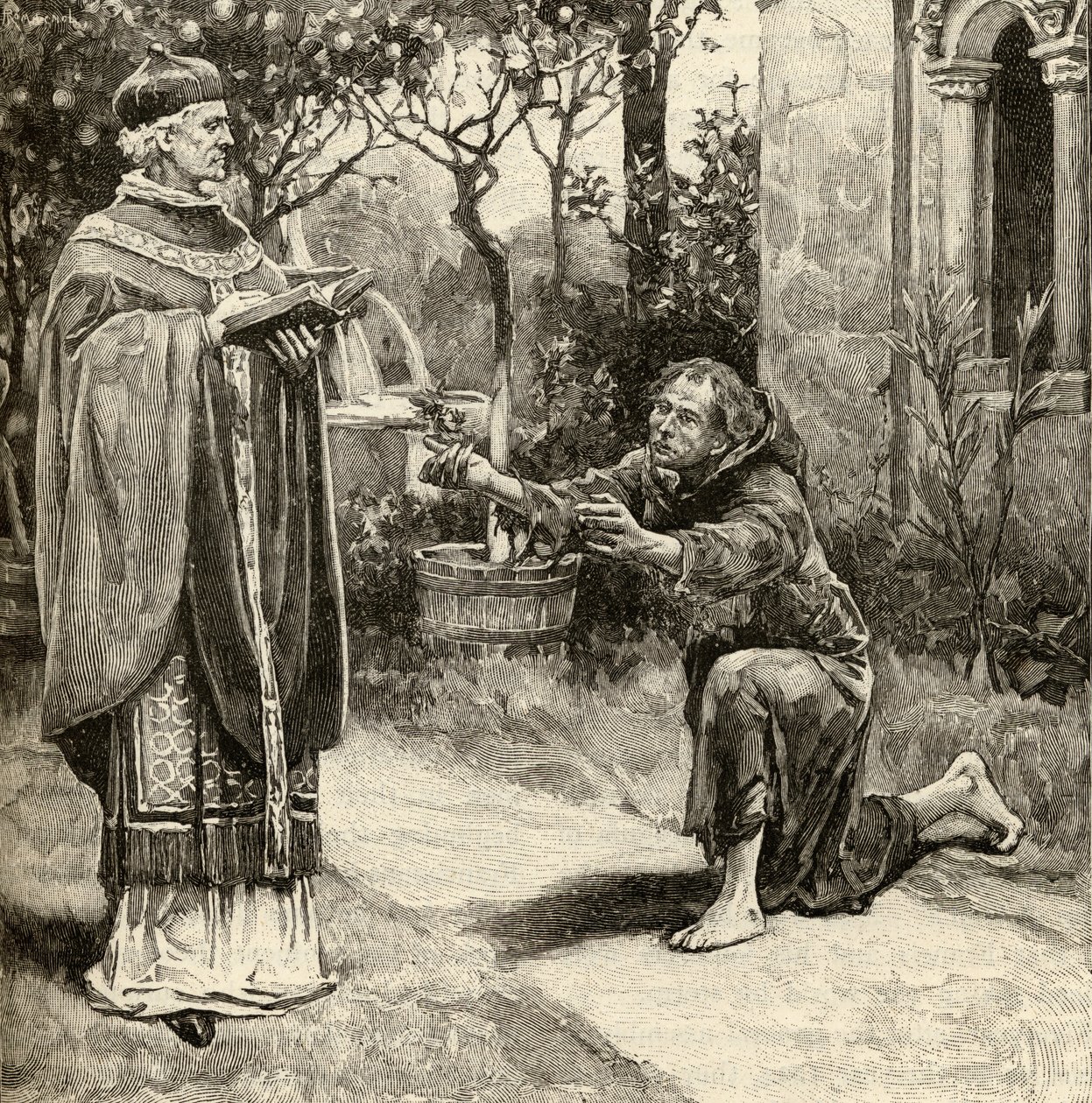 Pope Innocent III and St. Francis of Assisi by English School
