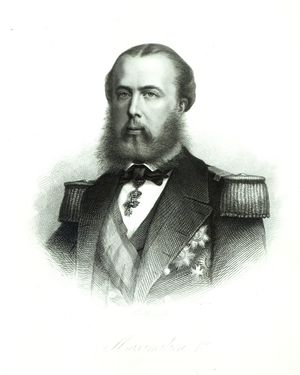 Portrait of Emperor Maximilian of Mexico, 1864 by English School
