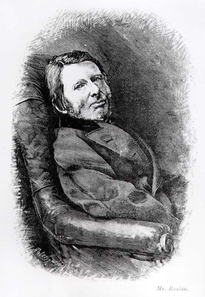 Portrait of John Ruskin (1819-1900) by English School