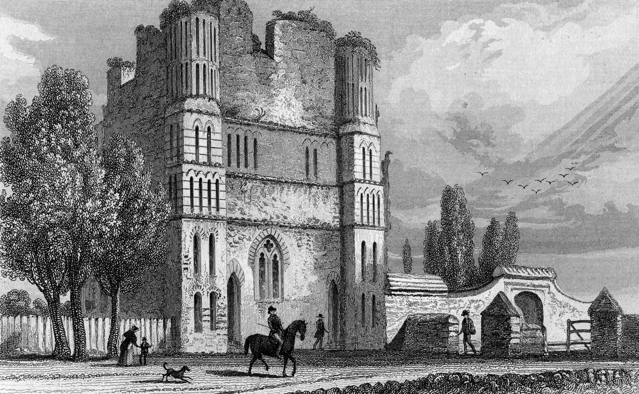 Remains of Malling Abbey, Kent by English School