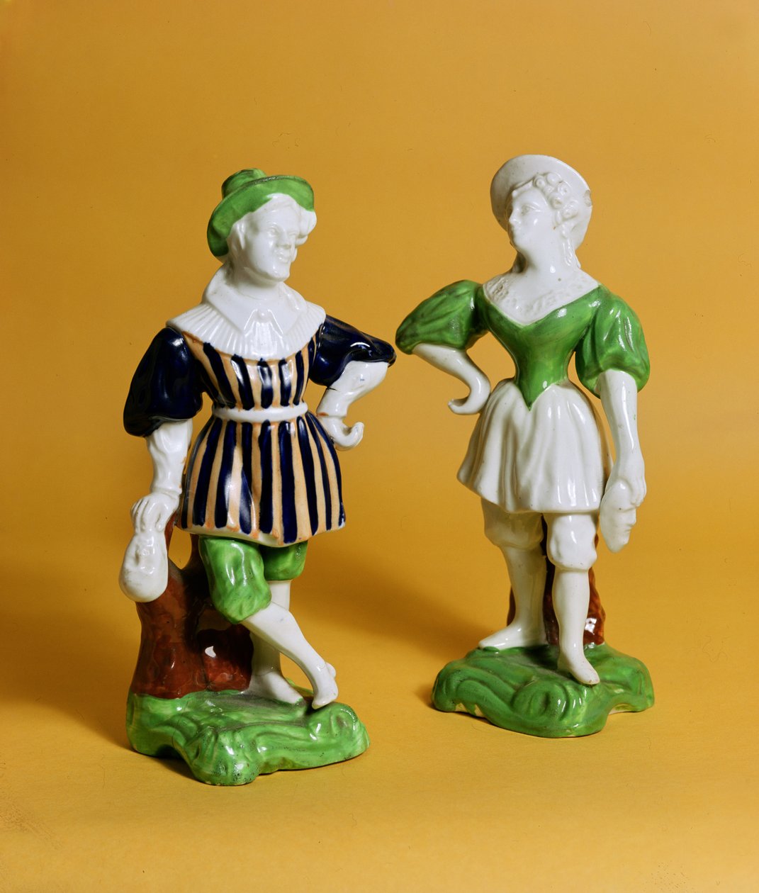 Rockingham figurines from the Commedia dell