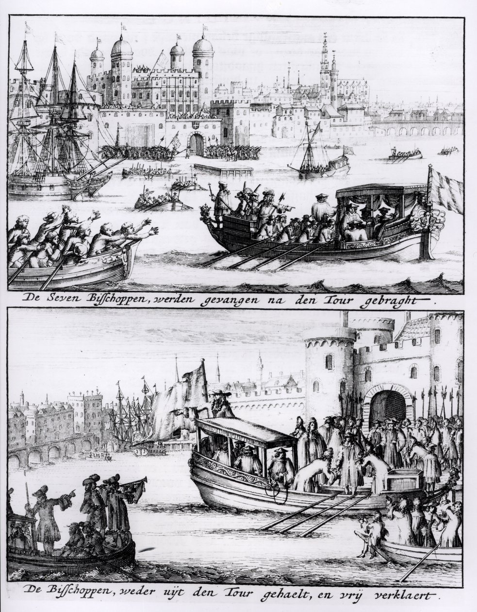 Seven Bishops Go to the Tower by English School