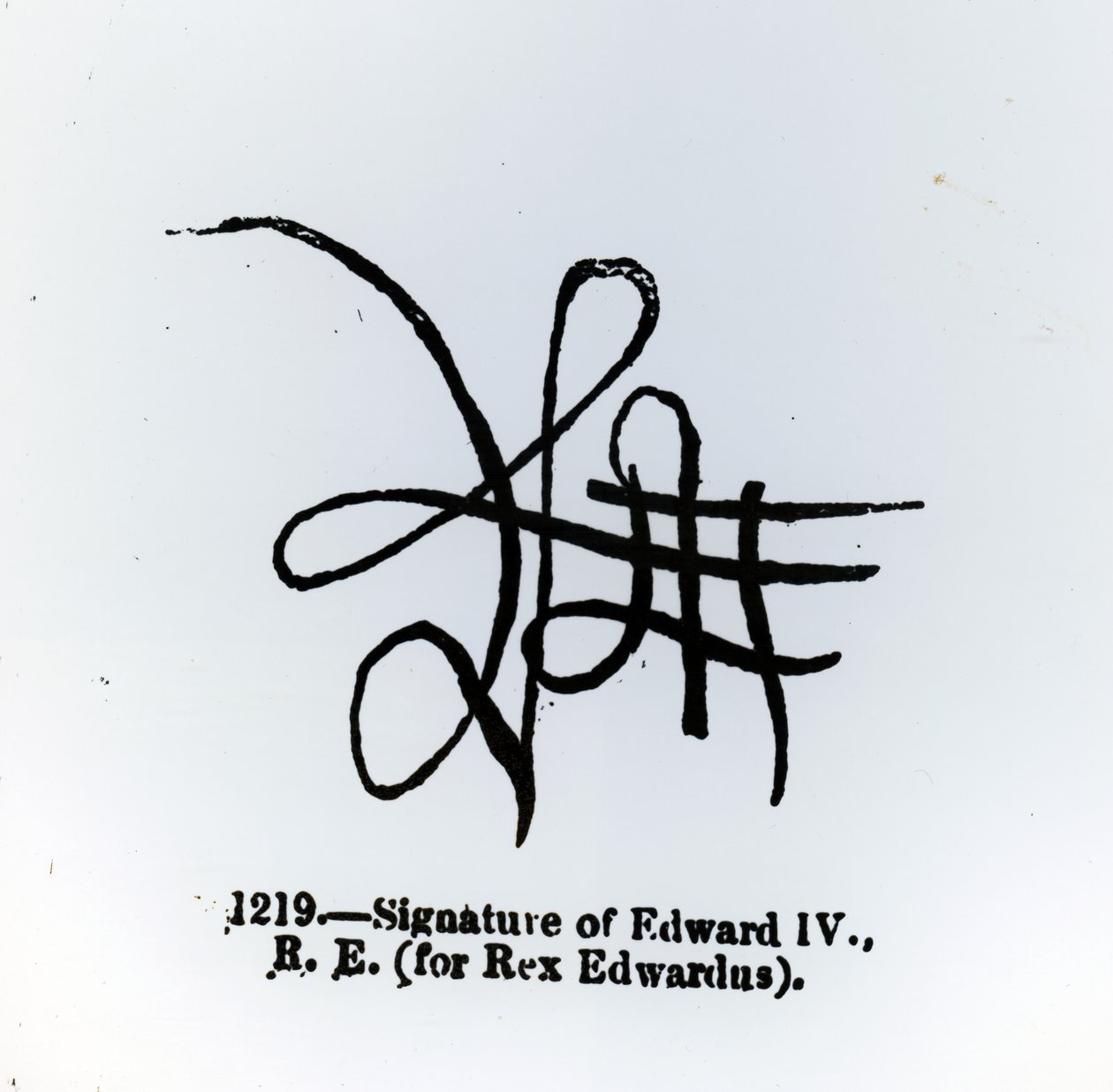 Signature of Edward IV by English School