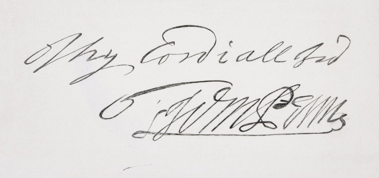 Signature of William Penn by English School
