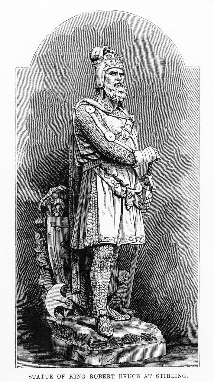 Statue of King Robert the Bruce at Stirling by English School