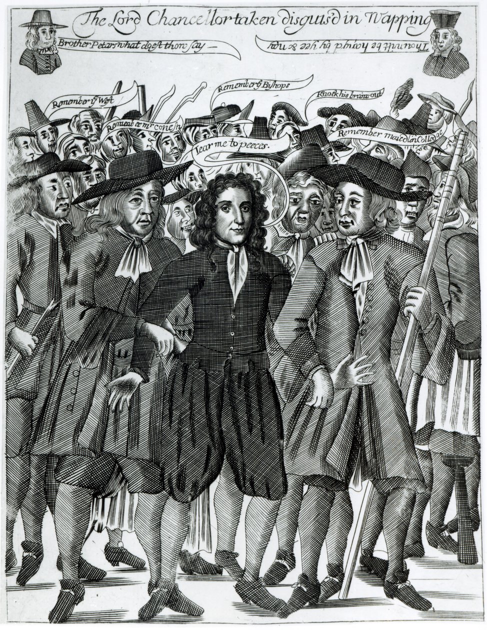 The Arrest of Judge Jeffreys by English School