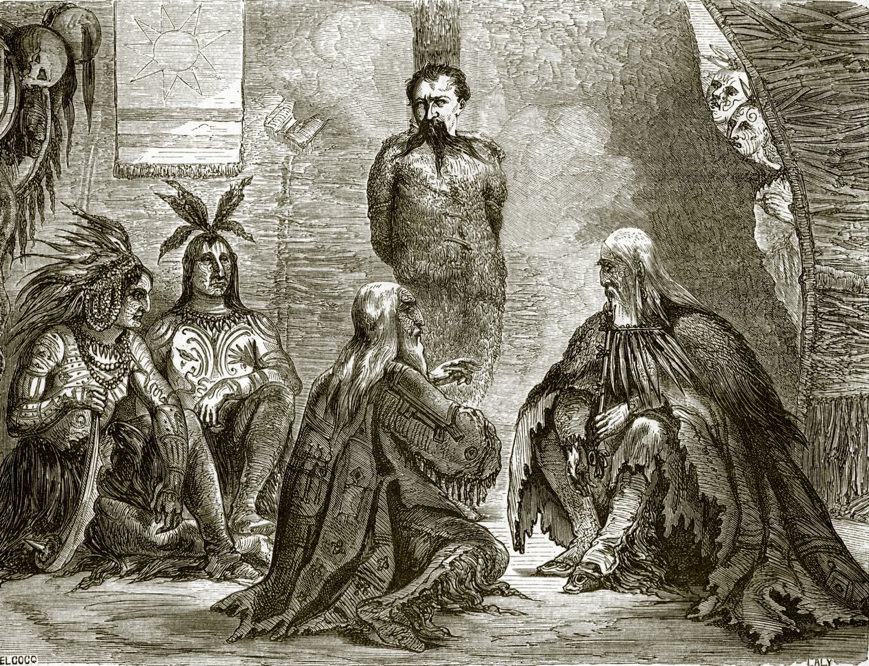 The Baron de Wagon at the council of judgment by English School