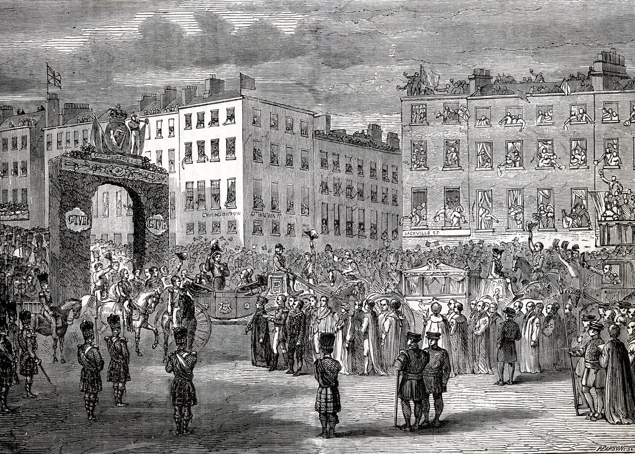 The Entry of George IV into Dublin, 3rd September 1821, Engraved by Pearson by English School