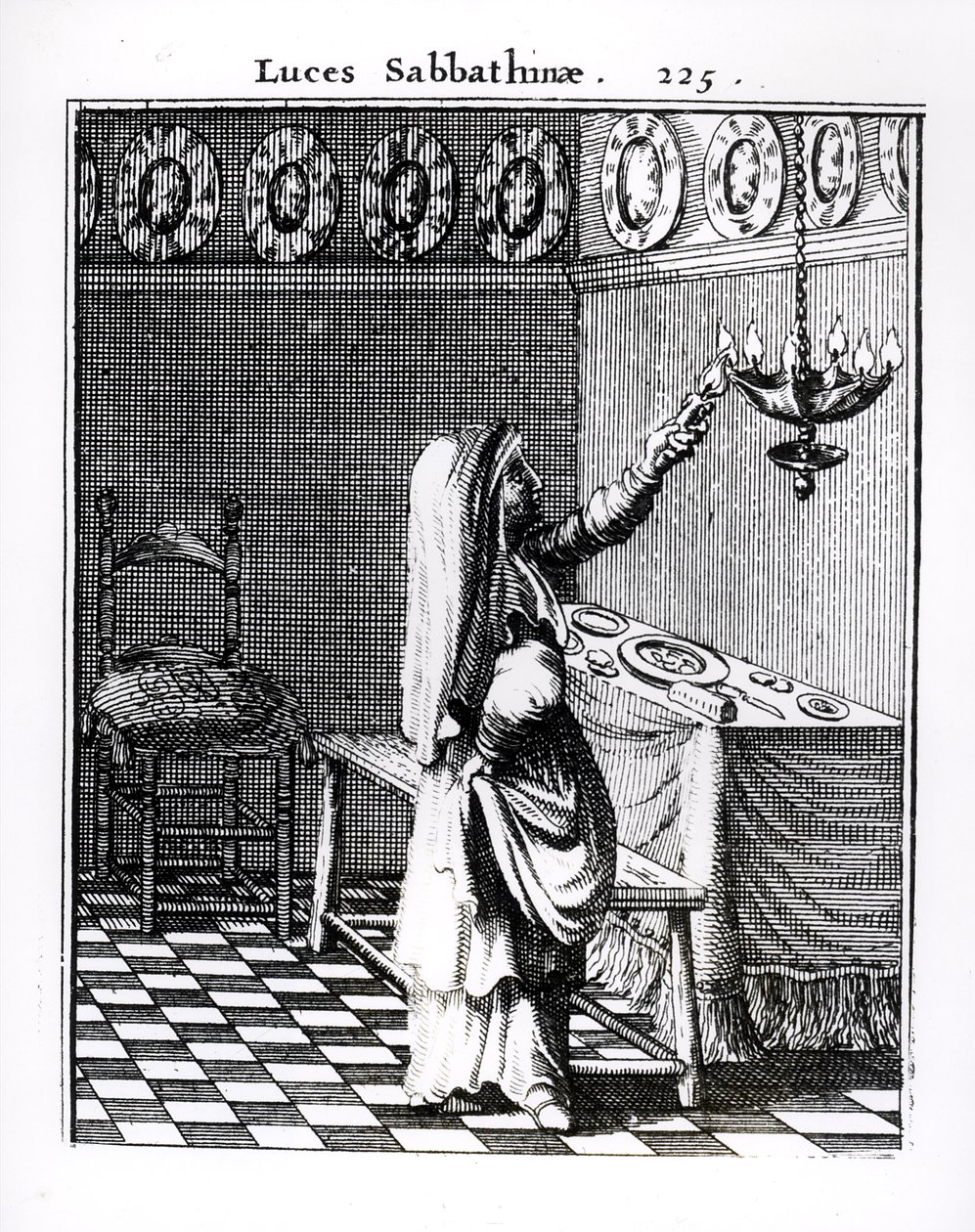 The Lighting of the Sabbath Candles by English School
