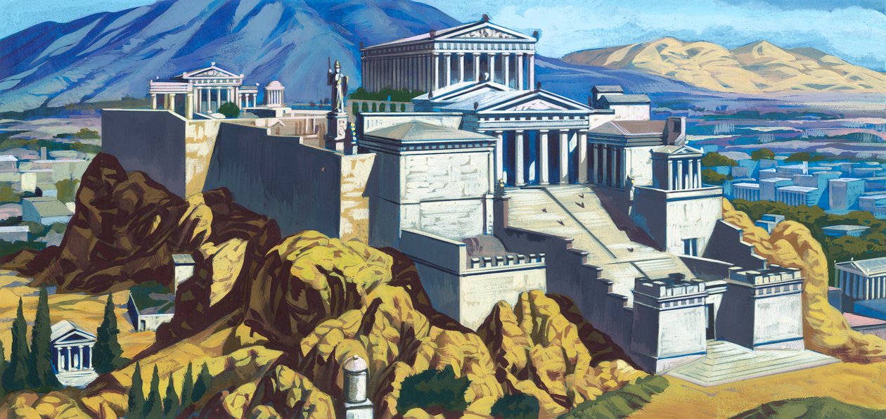 The Parthenon by English School