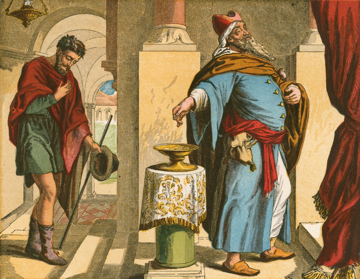 The Pharisee and the Publican by English School