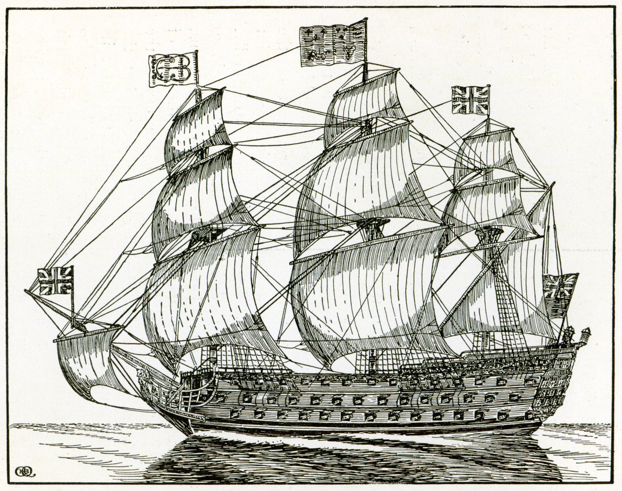 The Royal George by English School
