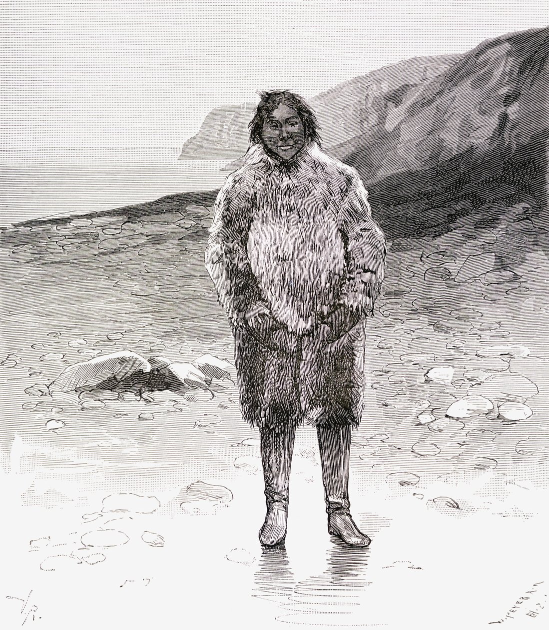 Traditional Eskimo Dress by English School
