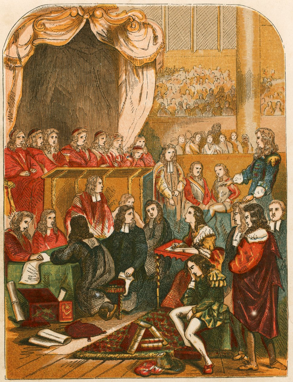 Trial of Lord William Russell by English School