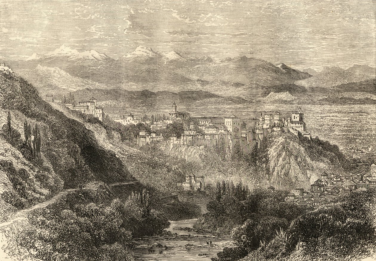 View of Granada, illustration from 