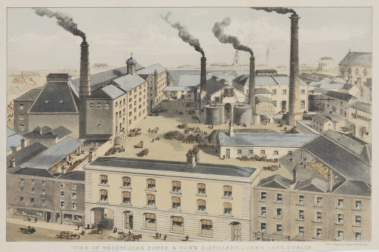 View of Messrs. John Power & Sons Distillery, Johns Lane, Dublin by English School