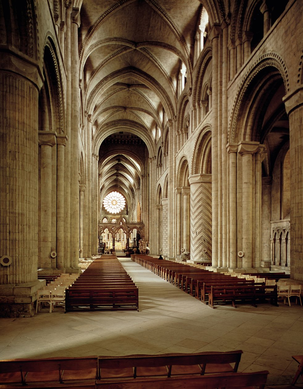 View of the nave, built 1093-1289 by English School