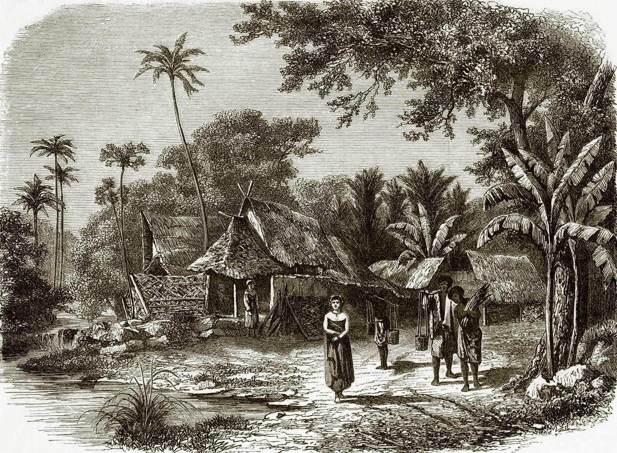 Village in Java by English School