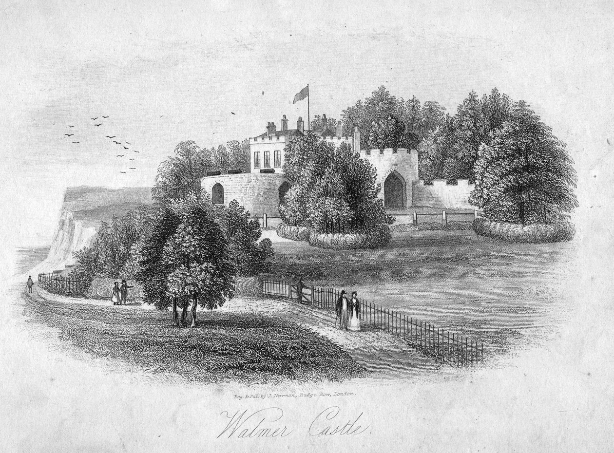 Walmer Castle, engraved by J. Newman by English School