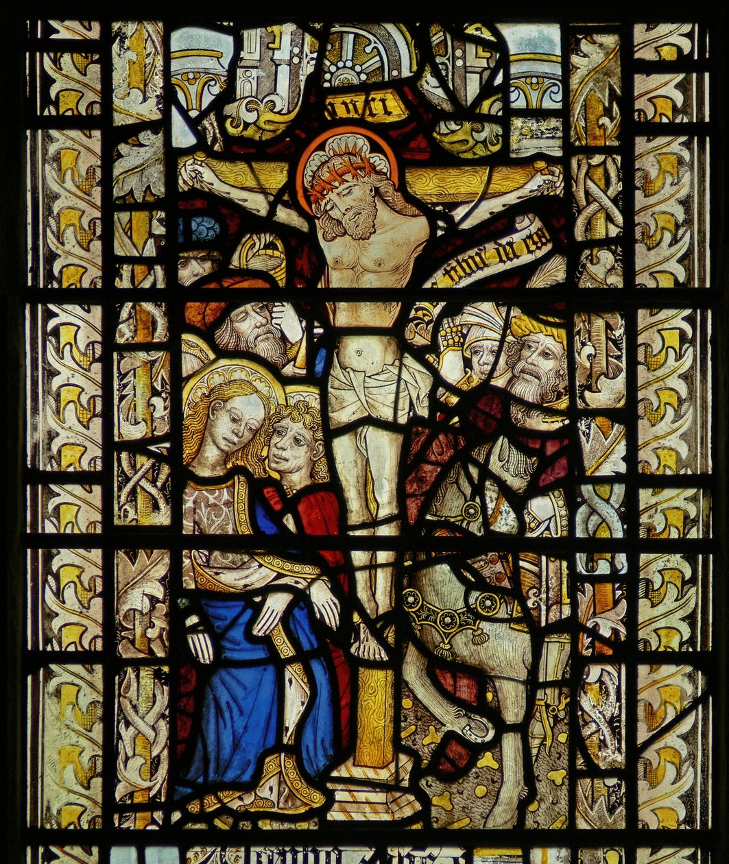 Window depicting the Crucifixion by English School