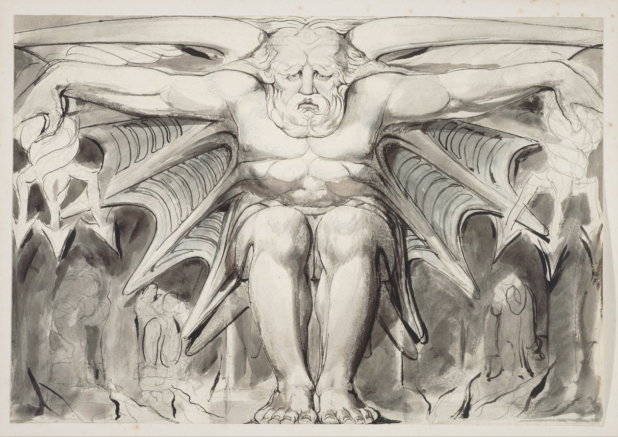 A Destroying Deity by William Blake