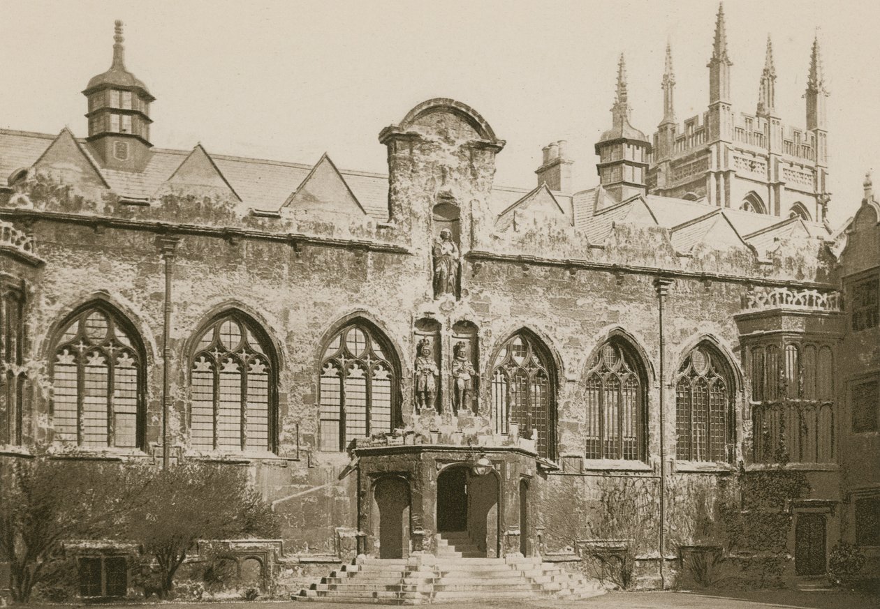 Front Quadrangle, Oriel College, Oxford by English Photographer