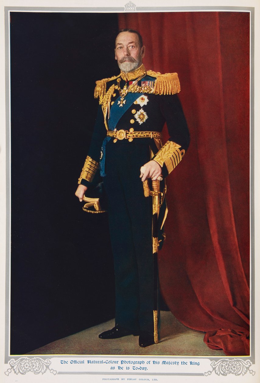 King George V in 1935 by English Photographer