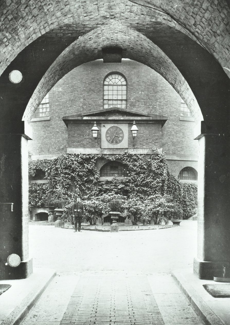 Millbank Prison: chapel through archway by English Photographer