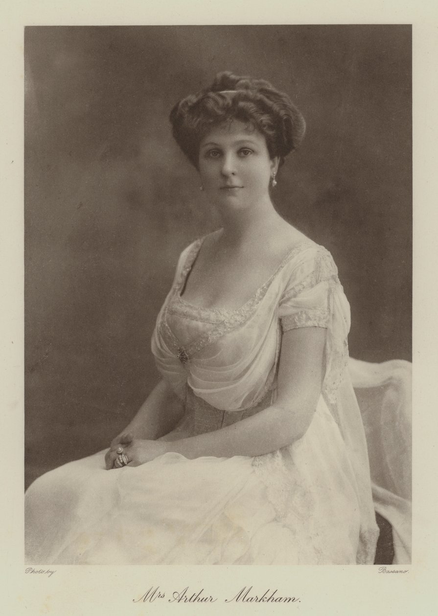 Mrs. Arthur Markham by English Photographer