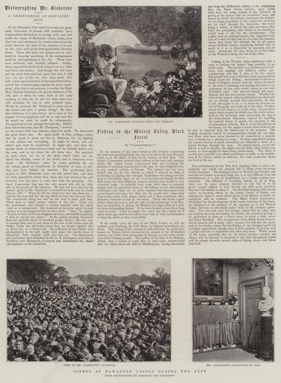 Scenes at Hawarden Castle during the Fete by English Photographer