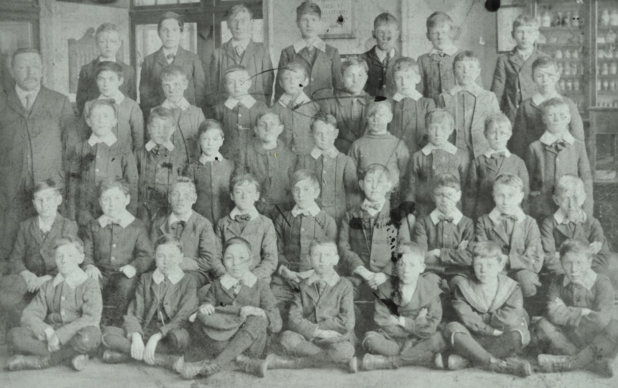 School group, unknown school by English Photographer