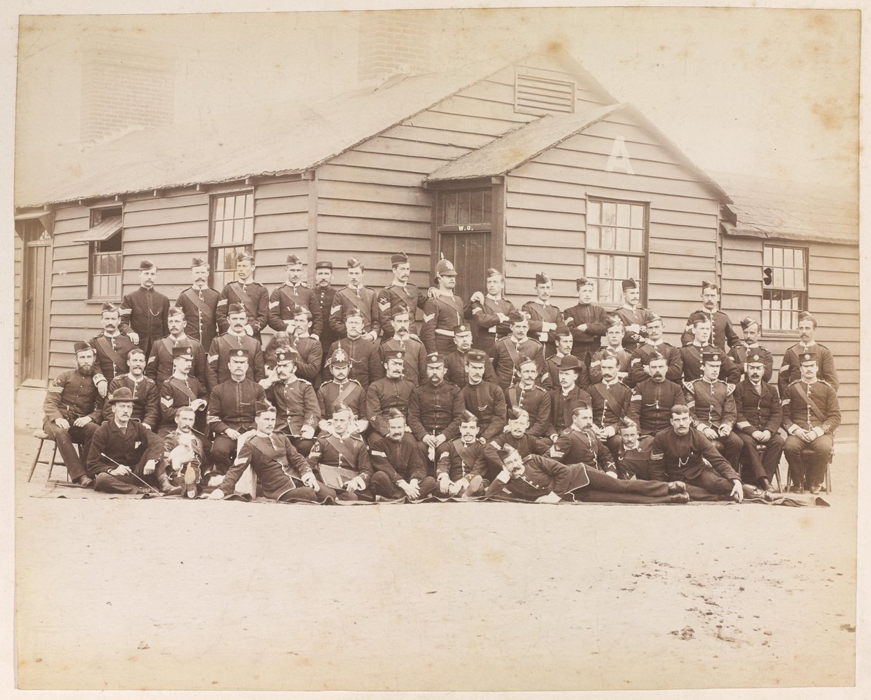 Sergeants at Colchester by English Photographer