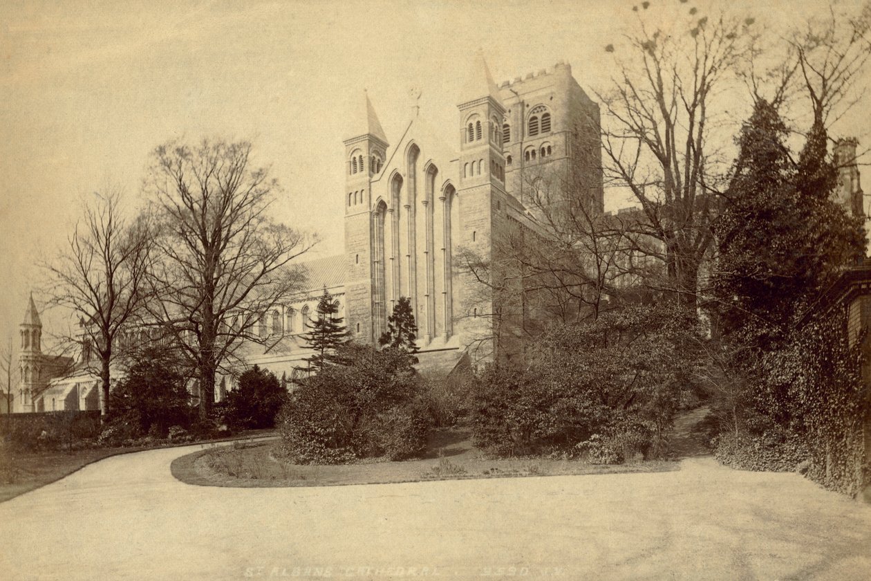 St Albans Abbey by English Photographer