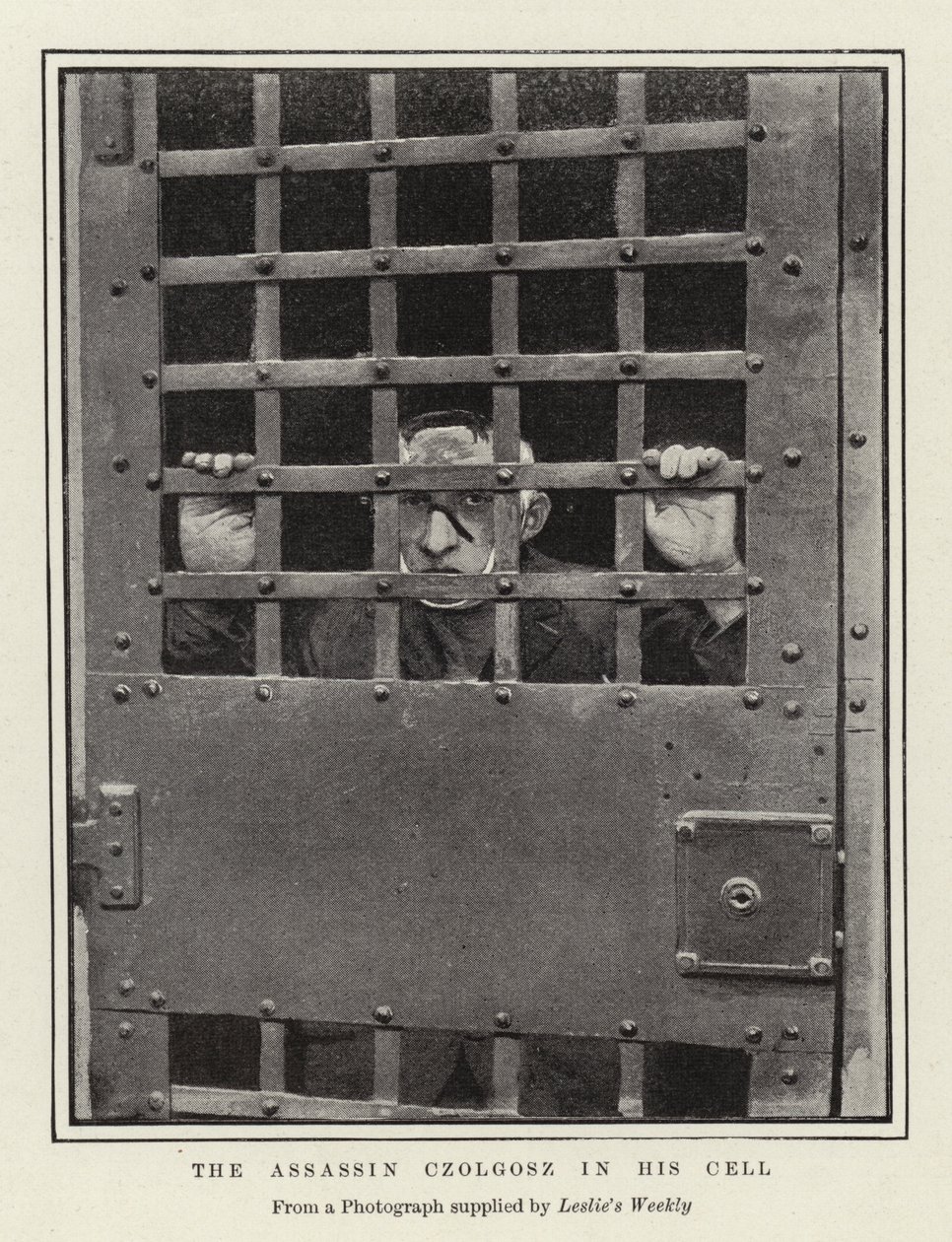 The Assassin Czolgosz in his Cell by English Photographer